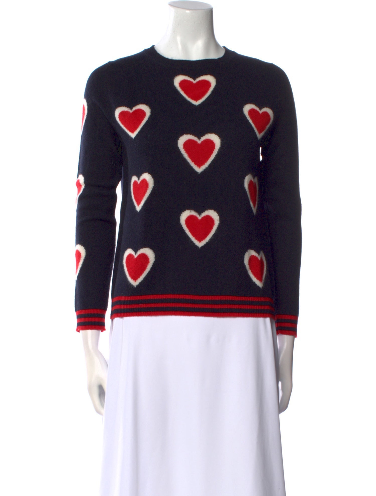 Chinti and Parker Cashmere Printed Sweater