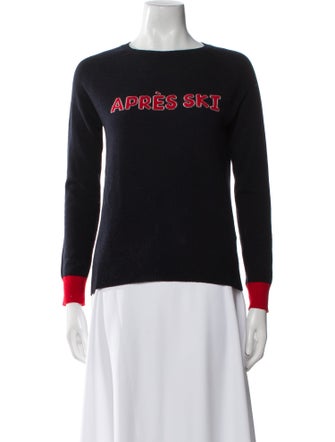 Chinti and Parker Wool Graphic Print Sweater