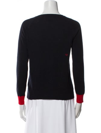 Chinti and Parker Wool Graphic Print Sweater