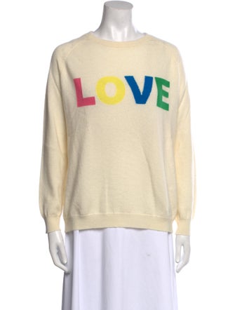 Chinti and Parker Cashmere Graphic Print Sweater