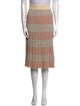 Chinti and Parker Striped Knee-Length Skirt