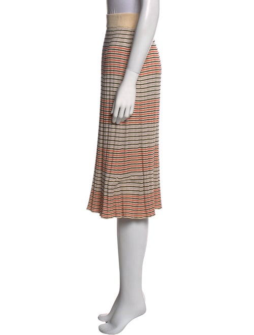 Chinti and Parker Striped Knee-Length Skirt