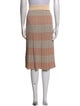 Chinti and Parker Striped Knee-Length Skirt