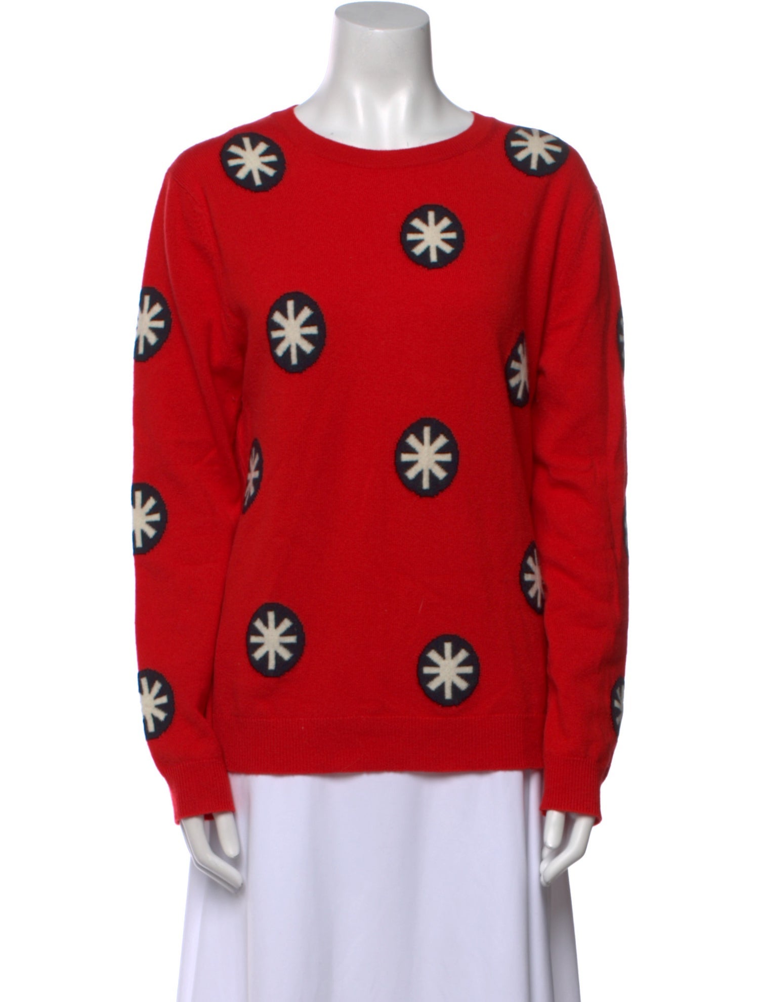 Chinti and Parker Wool Graphic Print Sweatshirt