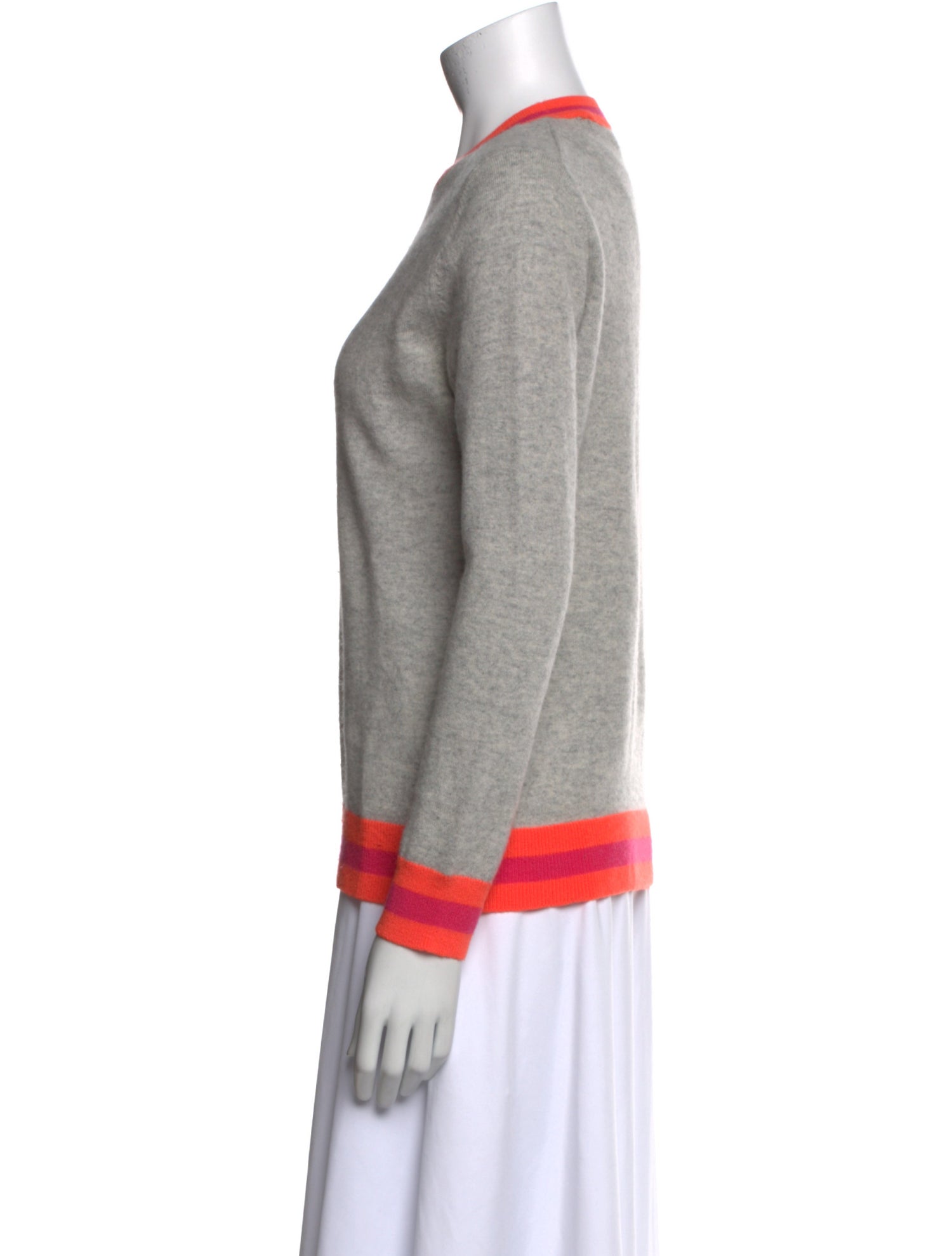 Chinti and Parker Cashmere Colorblock Pattern Sweatshirt