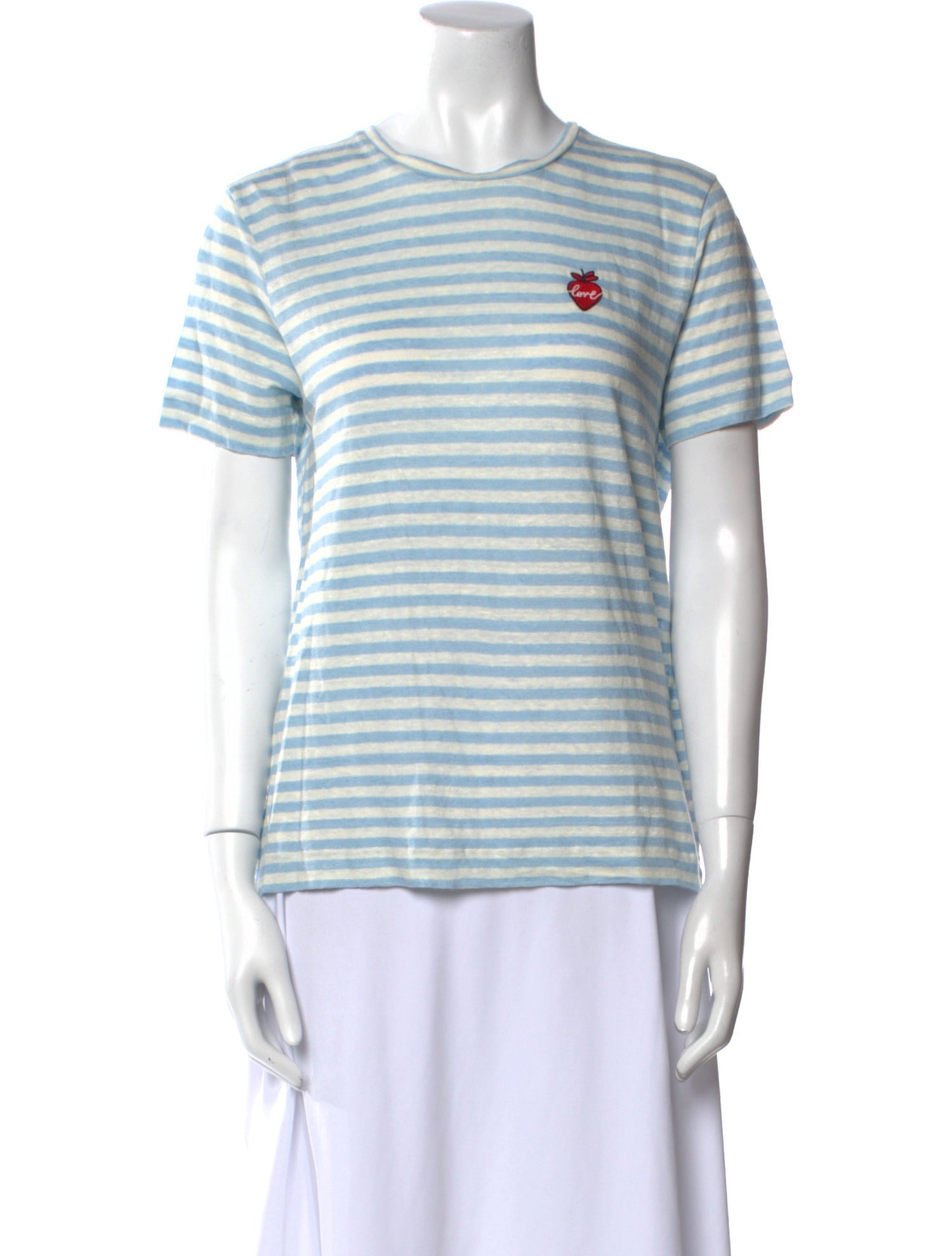 Chinti and Parker Linen Striped T-Shirt w/ Tags