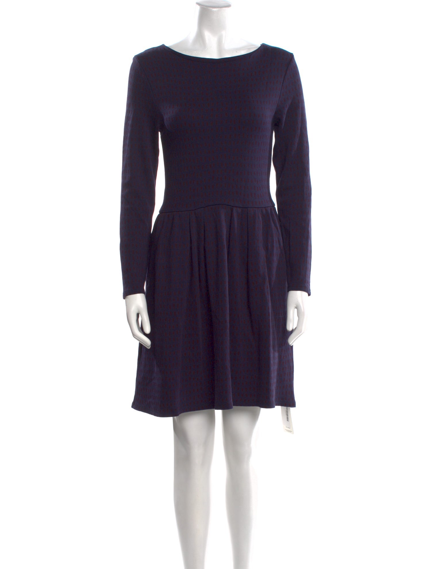 Chinti and Parker Bateau Neckline Mini Dress