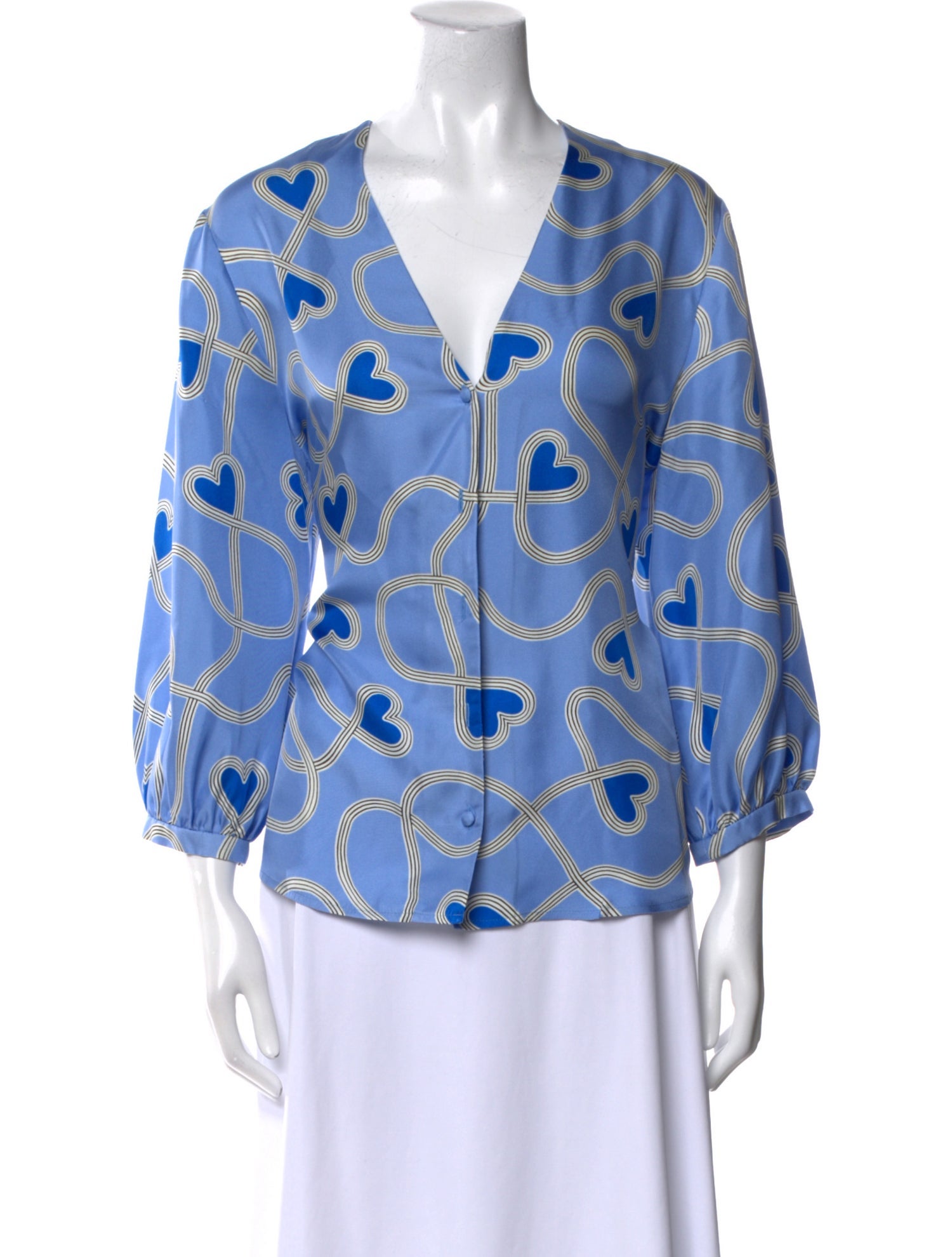 Chinti and Parker Silk Printed Blouse