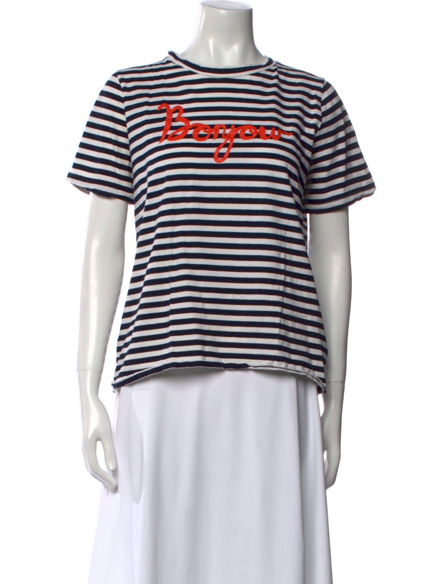 Chinti and Parker Striped Crew Neck T-Shirt