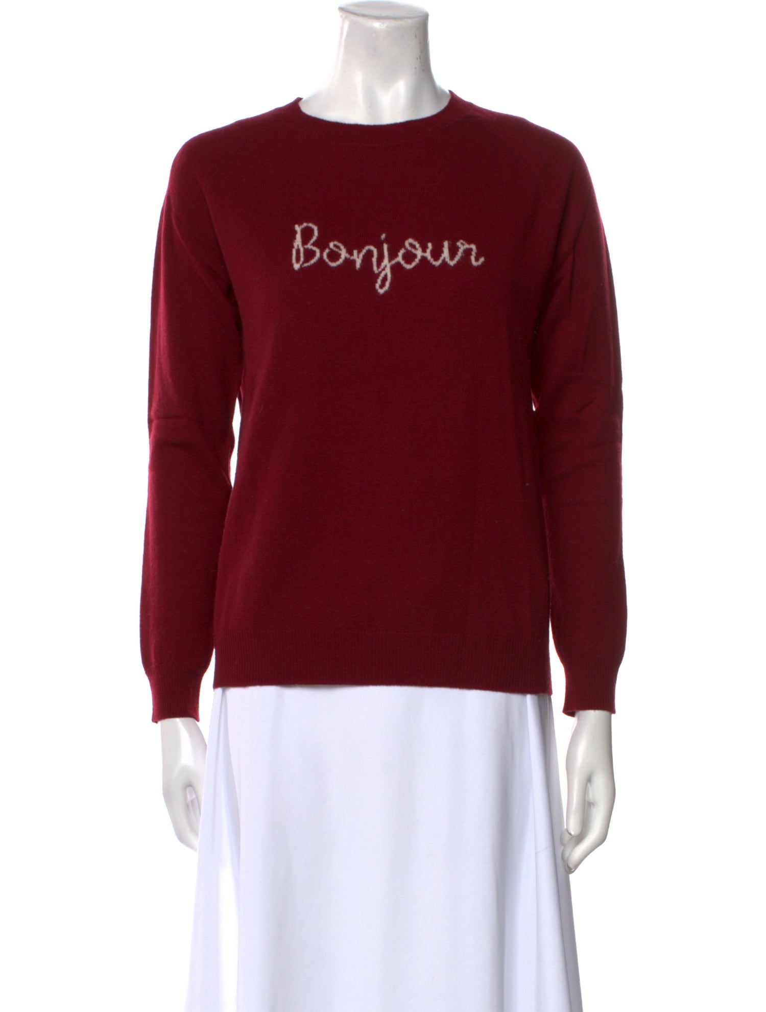 Chinti and Parker Wool Graphic Print Sweater