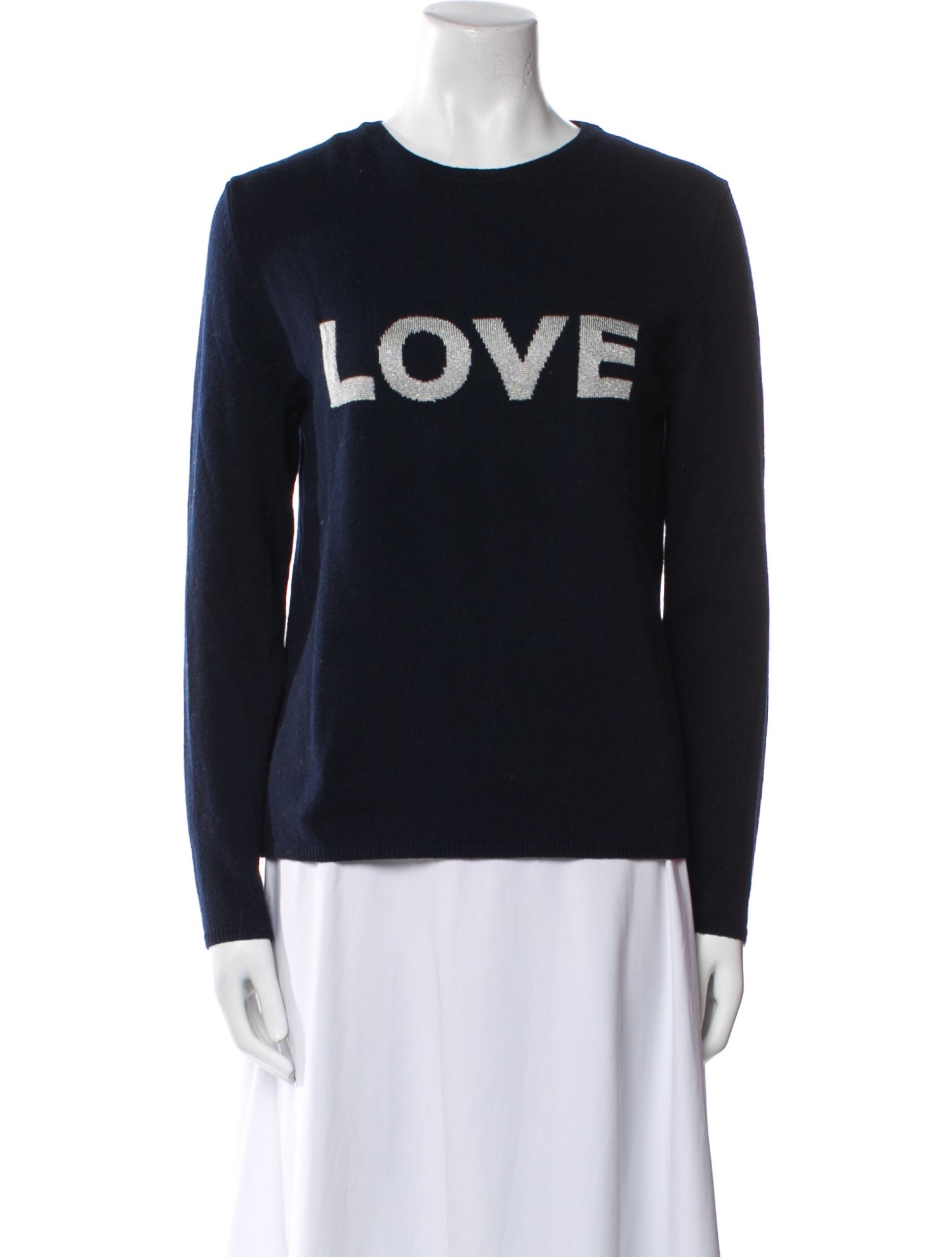 Chinti and Parker Lambswool Graphic Print Sweater