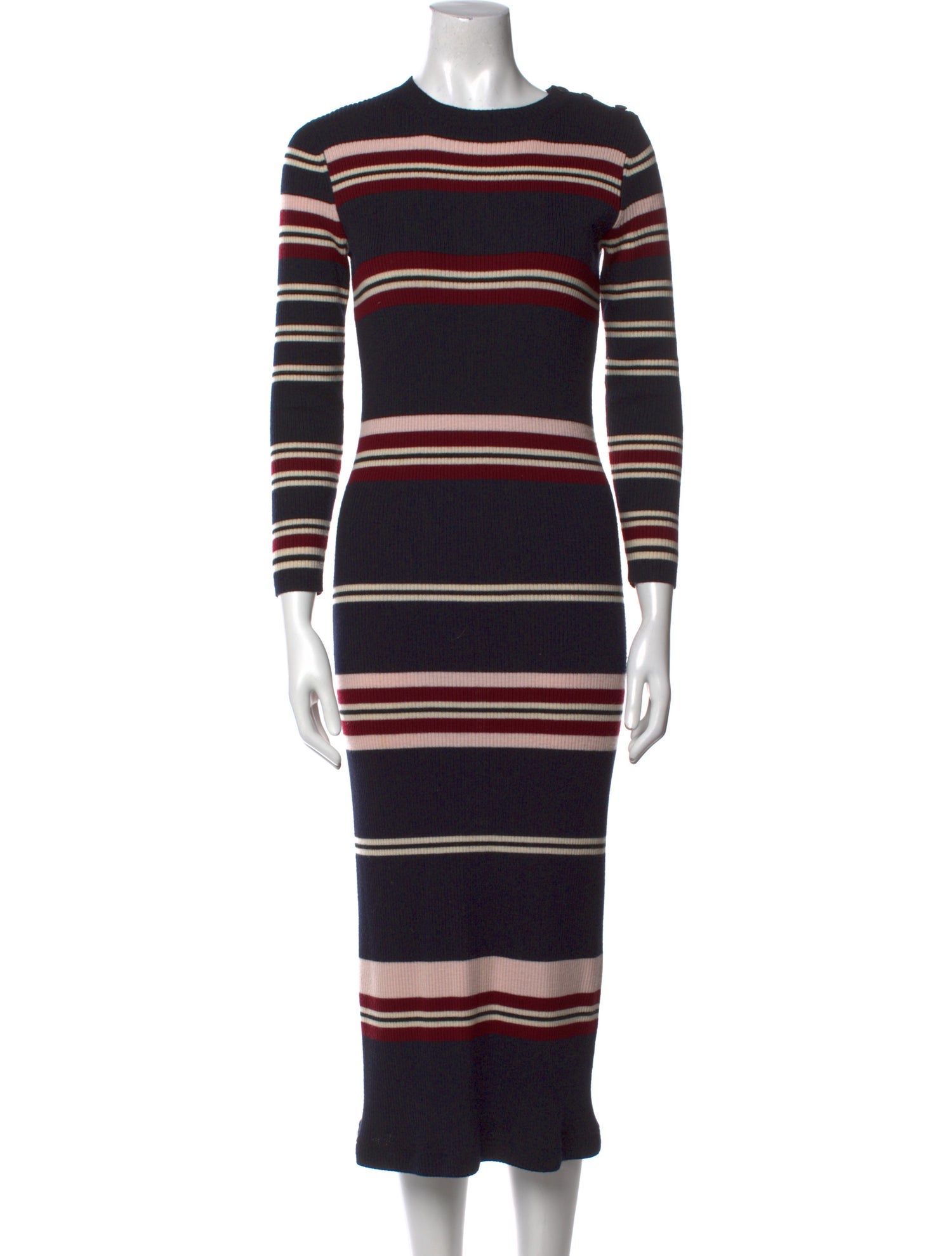 Chinti and Parker Striped Long Dress