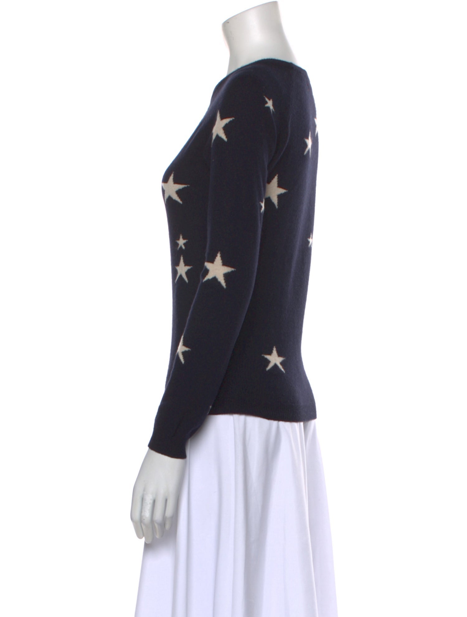 Chinti and Parker Cashmere Printed Sweater