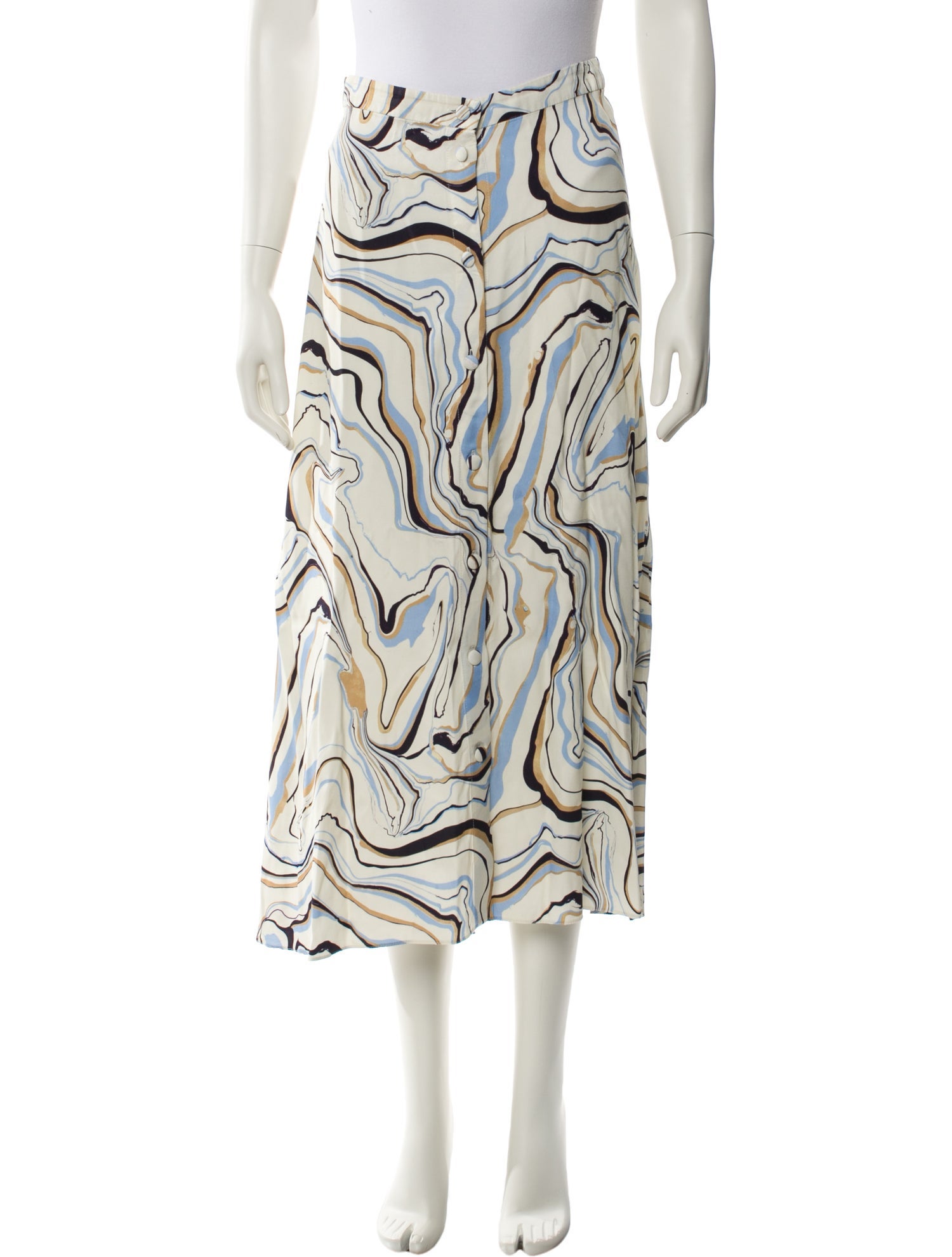 Chinti and Parker Printed Midi Length Skirt