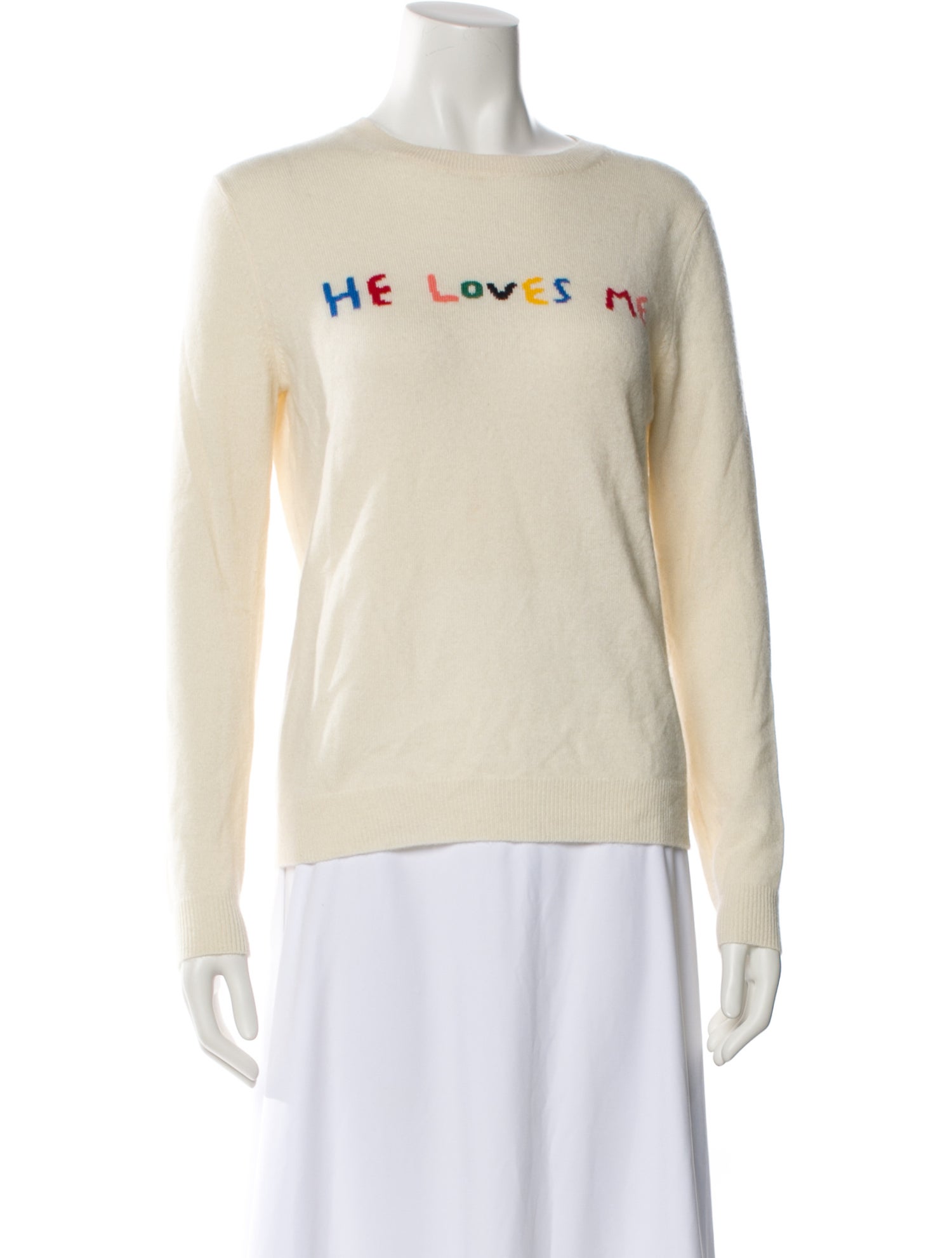 Chinti and Parker Cashmere Graphic Print Sweater