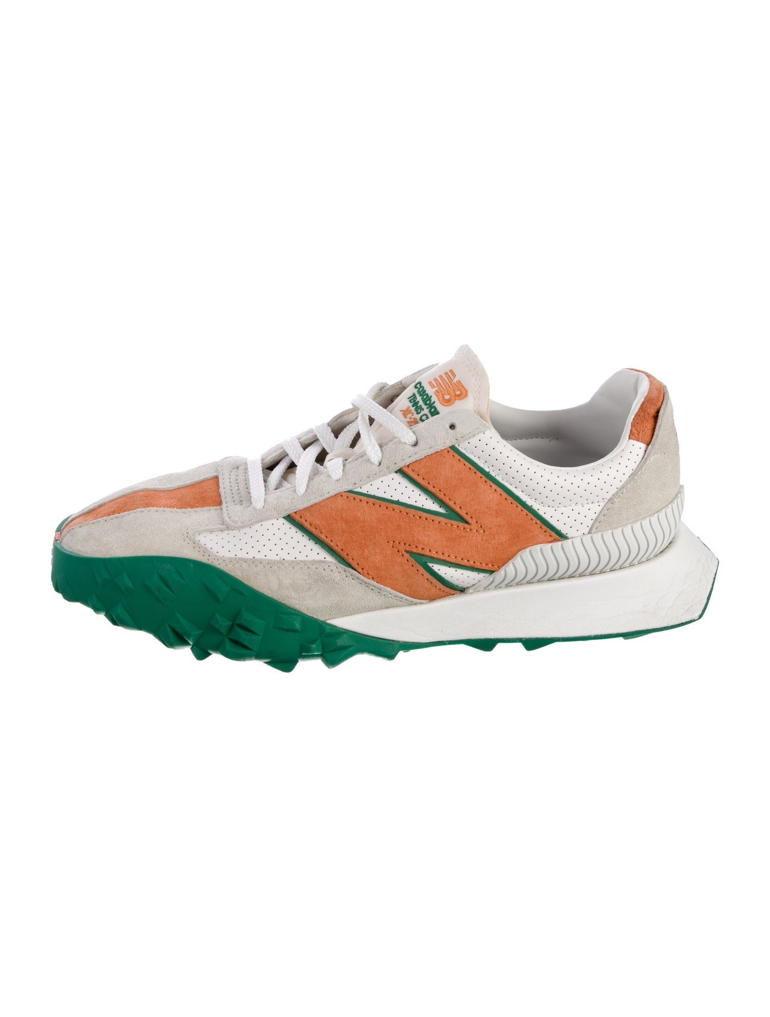 Casablanca x New Balance Suede Printed Athletic Sneakers