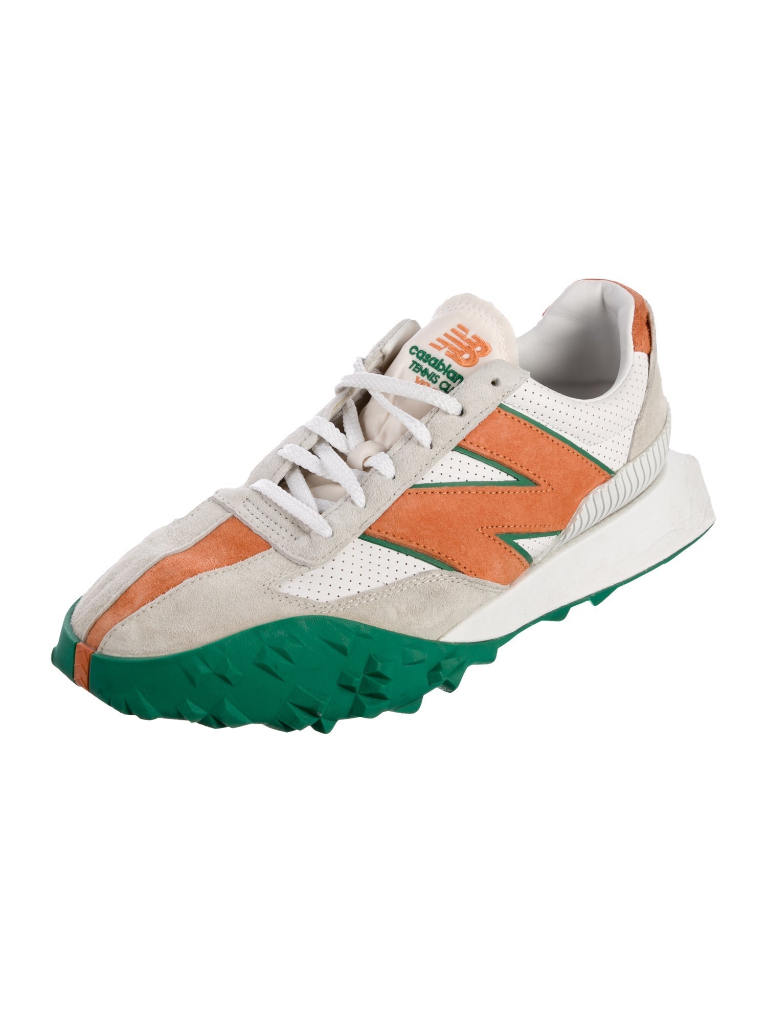 Casablanca x New Balance Suede Printed Athletic Sneakers