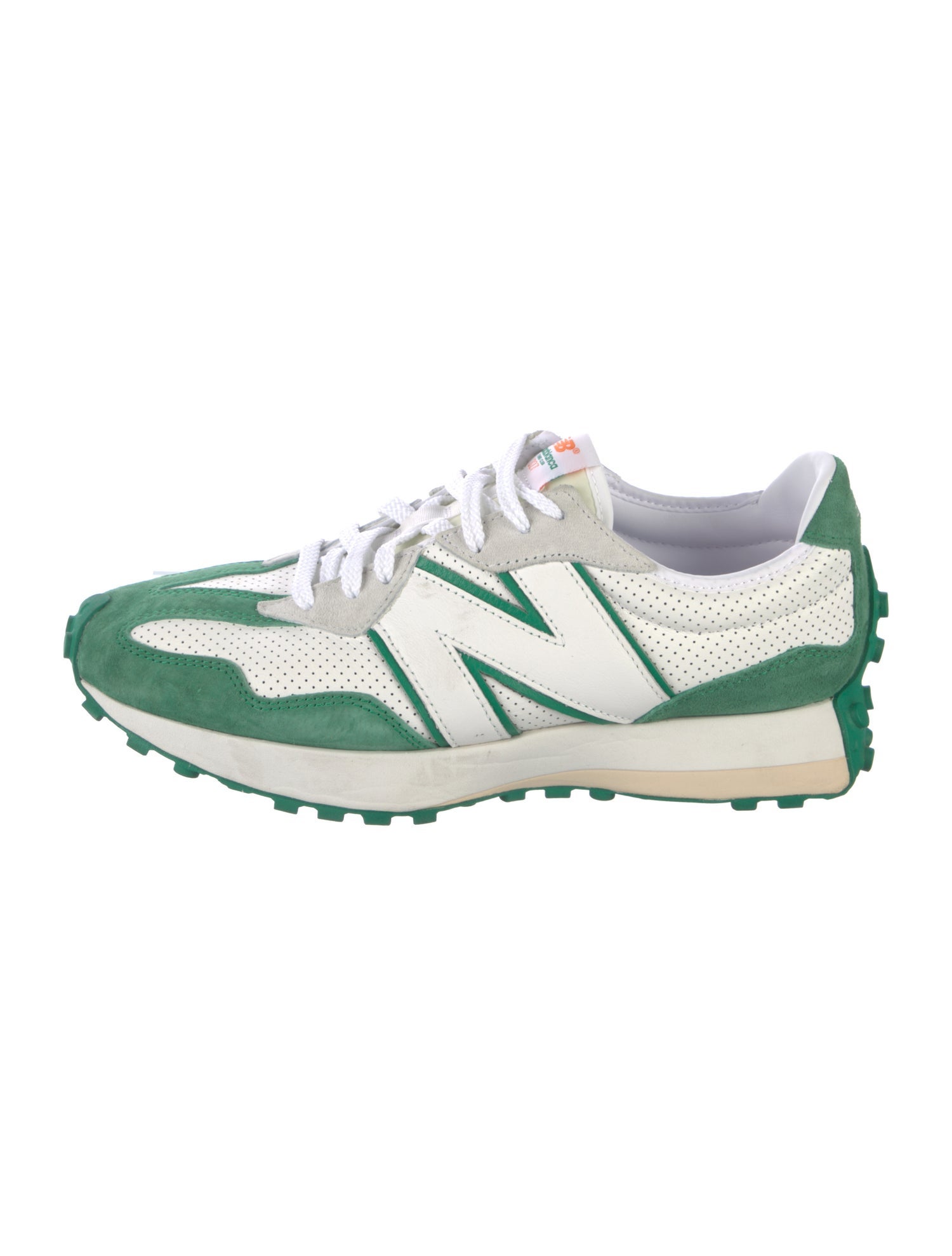 Casablanca x New Balance Leather Printed Athletic Sneakers