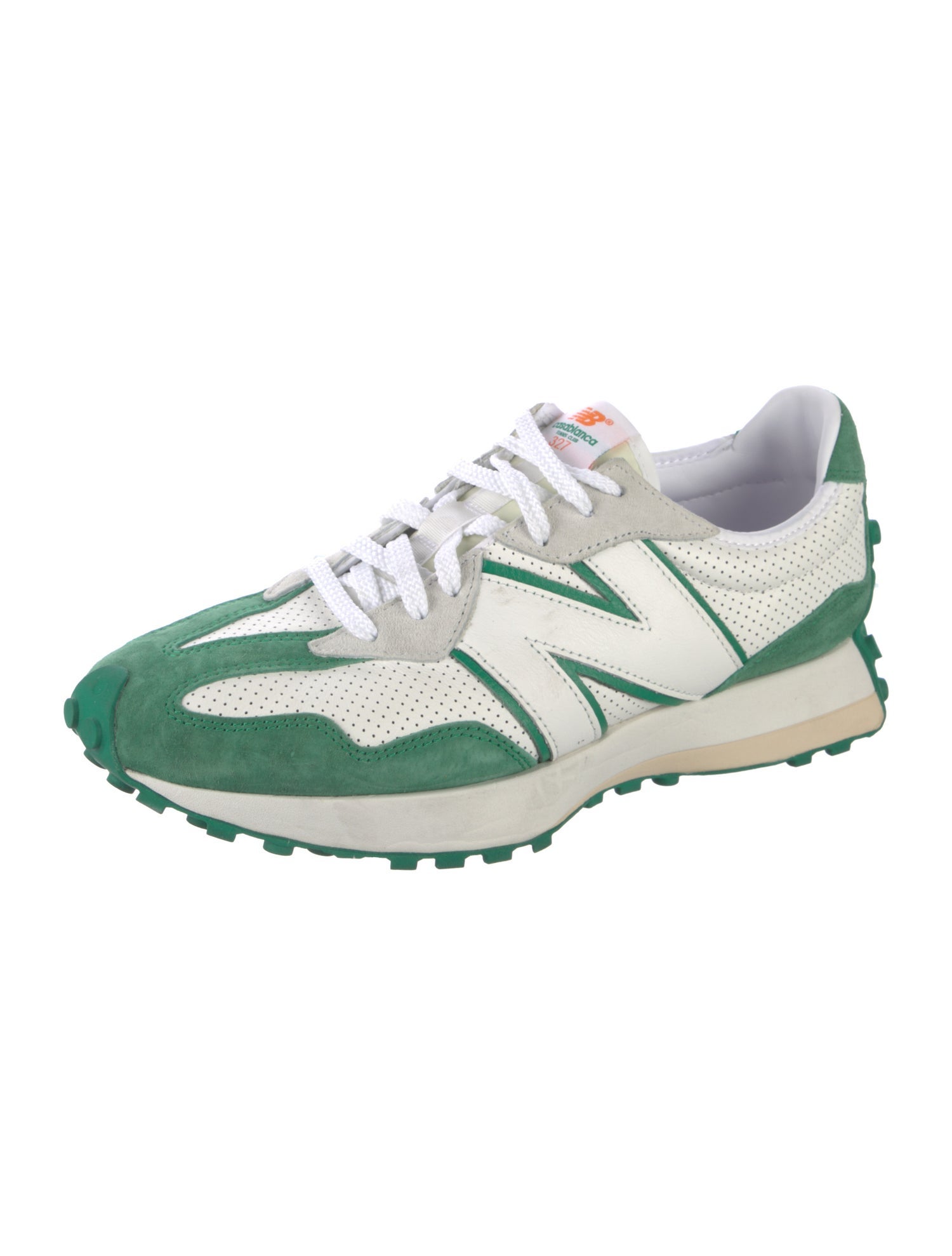 Casablanca x New Balance Leather Printed Athletic Sneakers