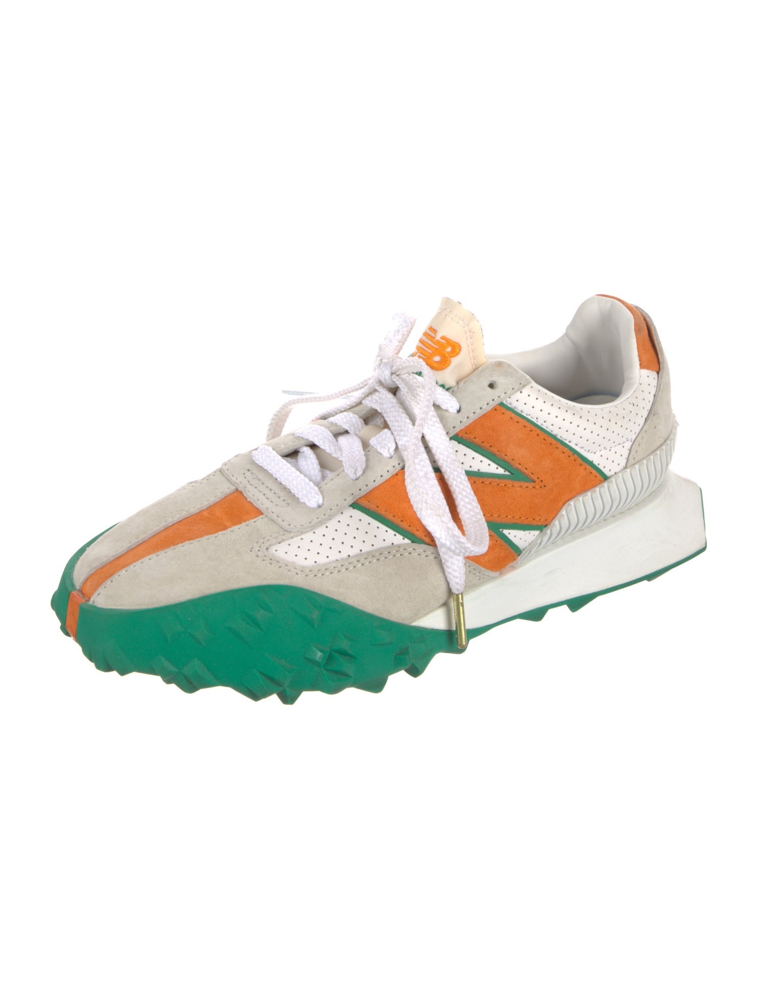 Casablanca x New Balance Suede Printed Athletic Sneakers