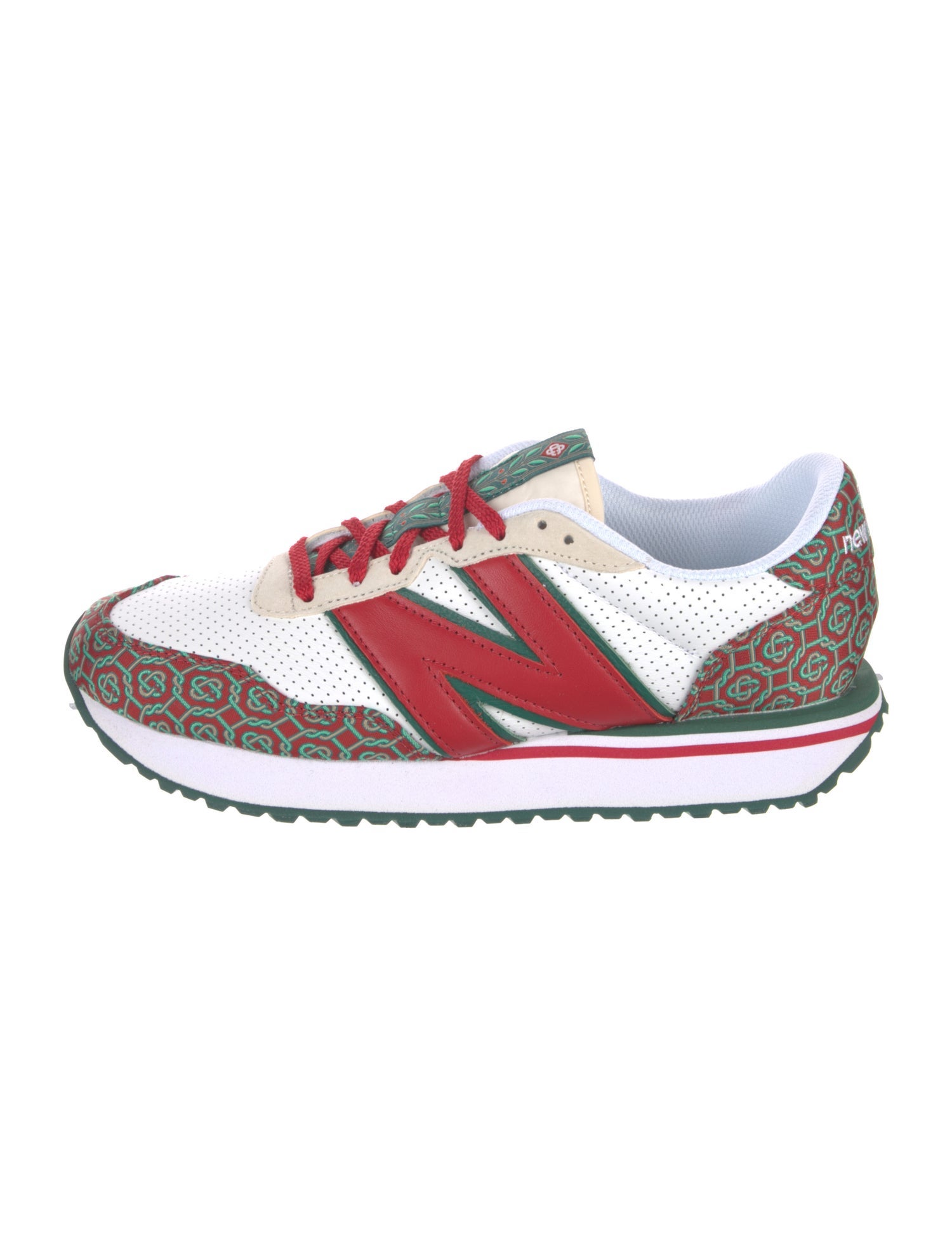 Casablanca x New Balance Leather Printed Athletic Sneakers
