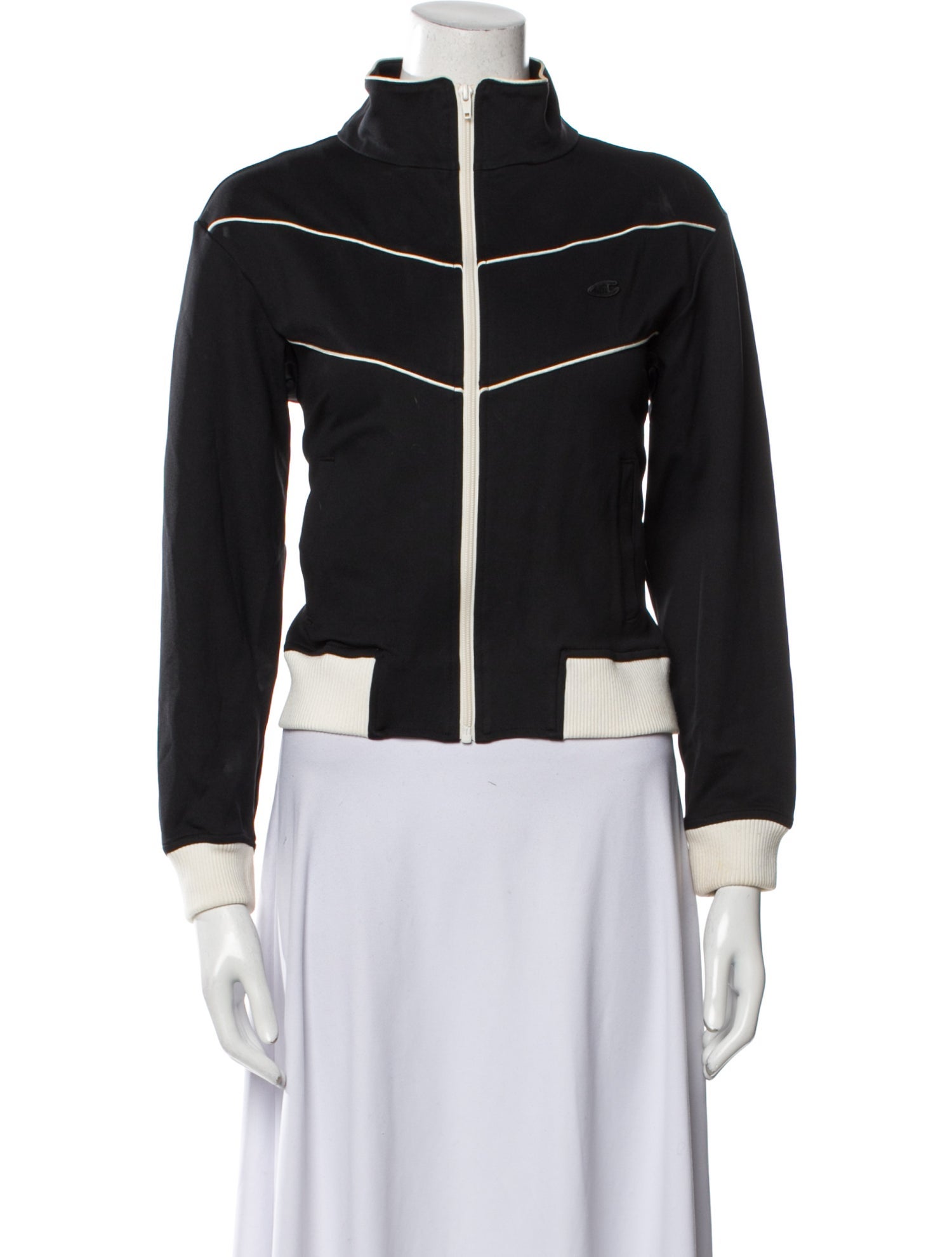 Champion x Nili Lotan Nylon Colorblock Pattern Evening Jacket