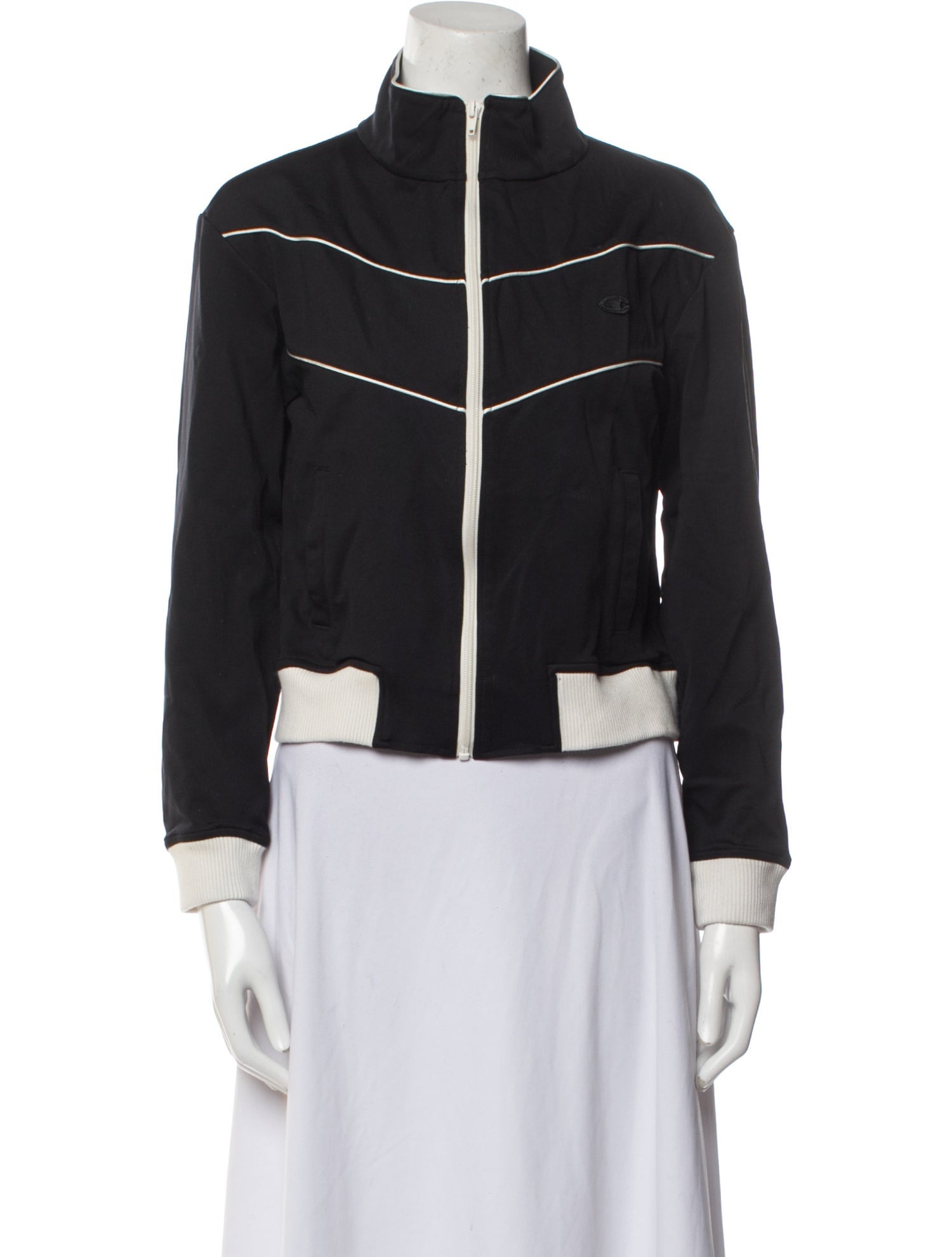 Champion x Nili Lotan Nylon Striped Biker Jacket