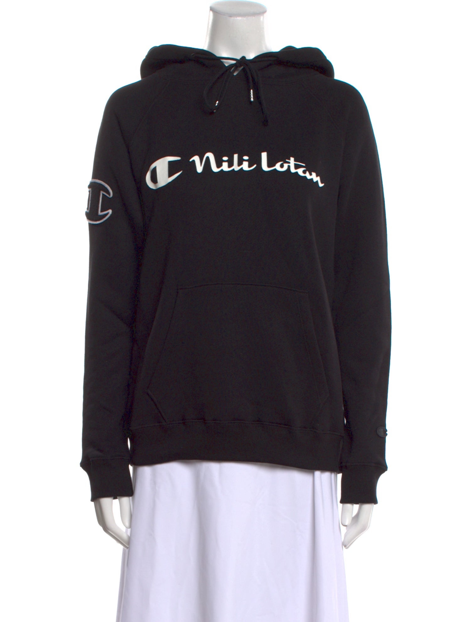 Champion x Nili Lotan Graphic Print Crew Neck Sweatshirt