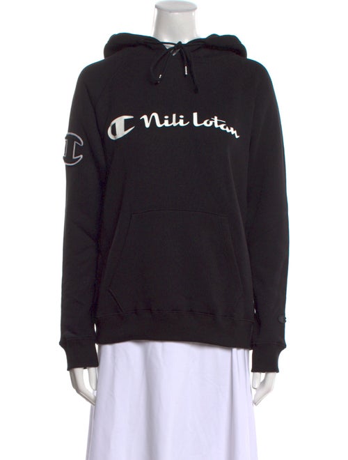 Champion x Nili Lotan Graphic Print Crew Neck Sweatshirt