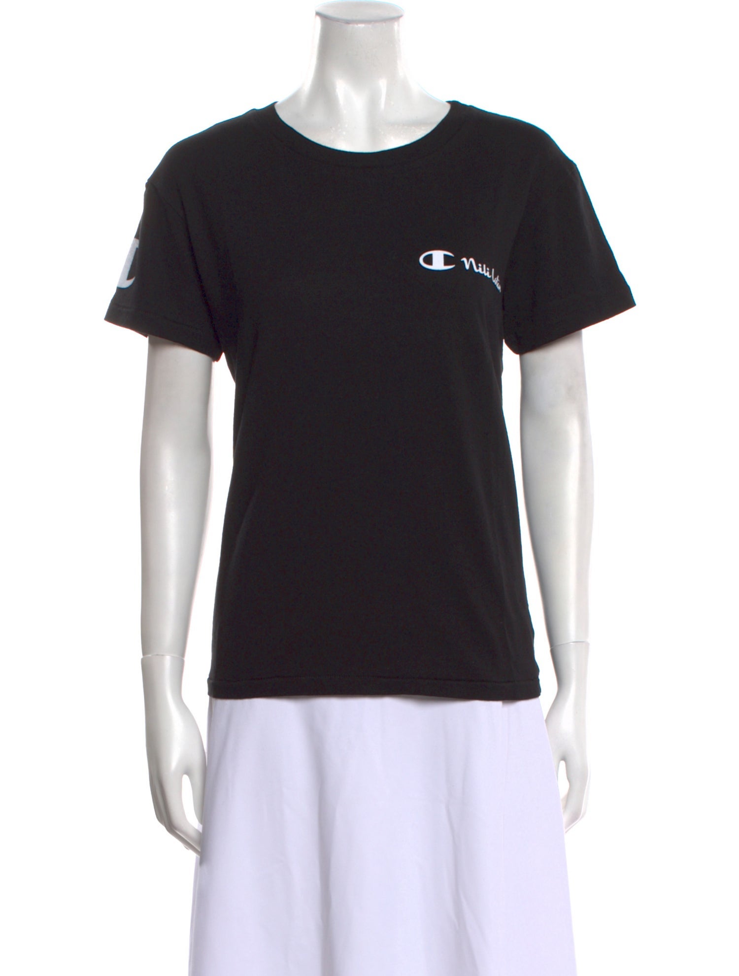 Champion x Nili Lotan Graphic Print Crew Neck T-Shirt