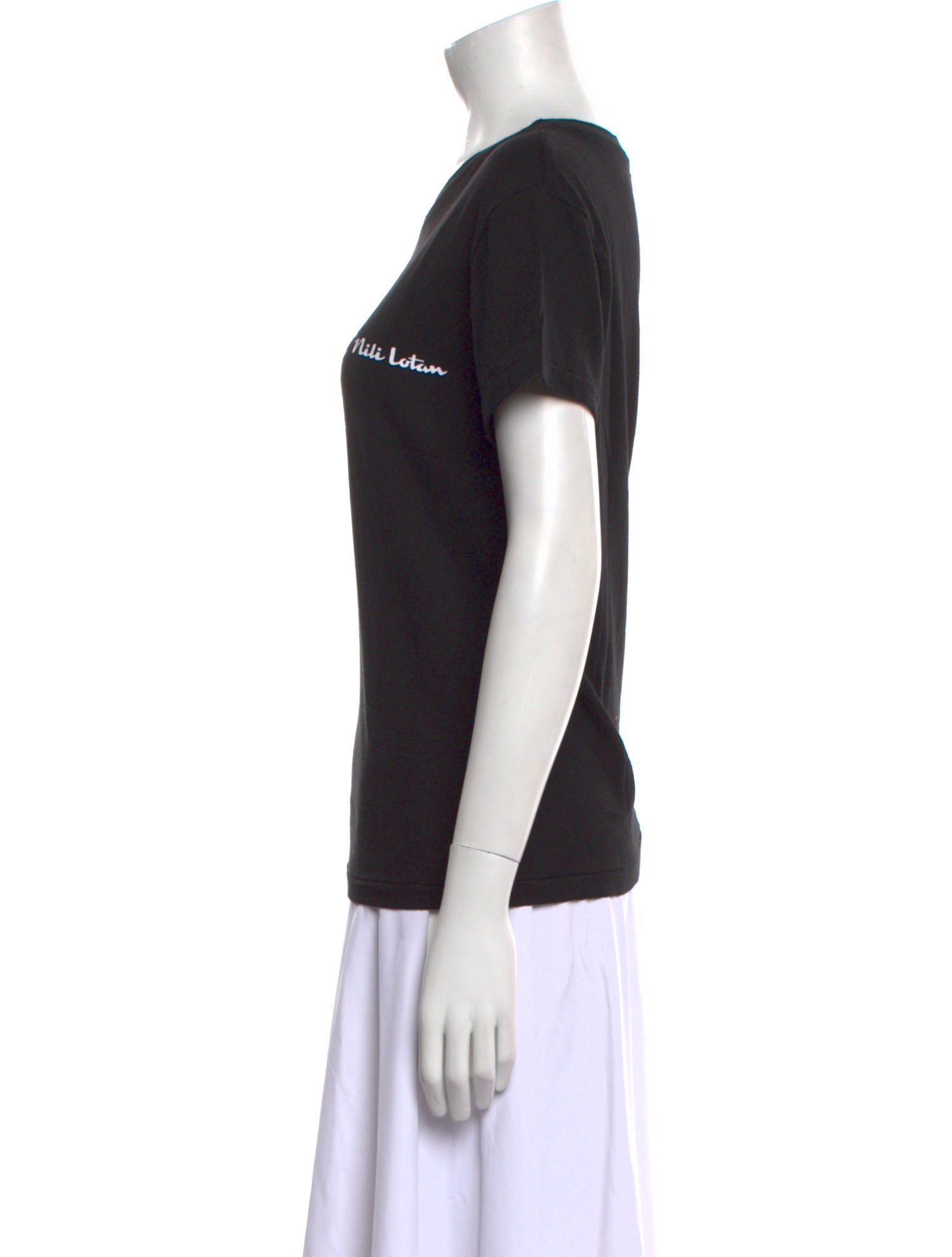 Champion x Nili Lotan Graphic Print Crew Neck T-Shirt