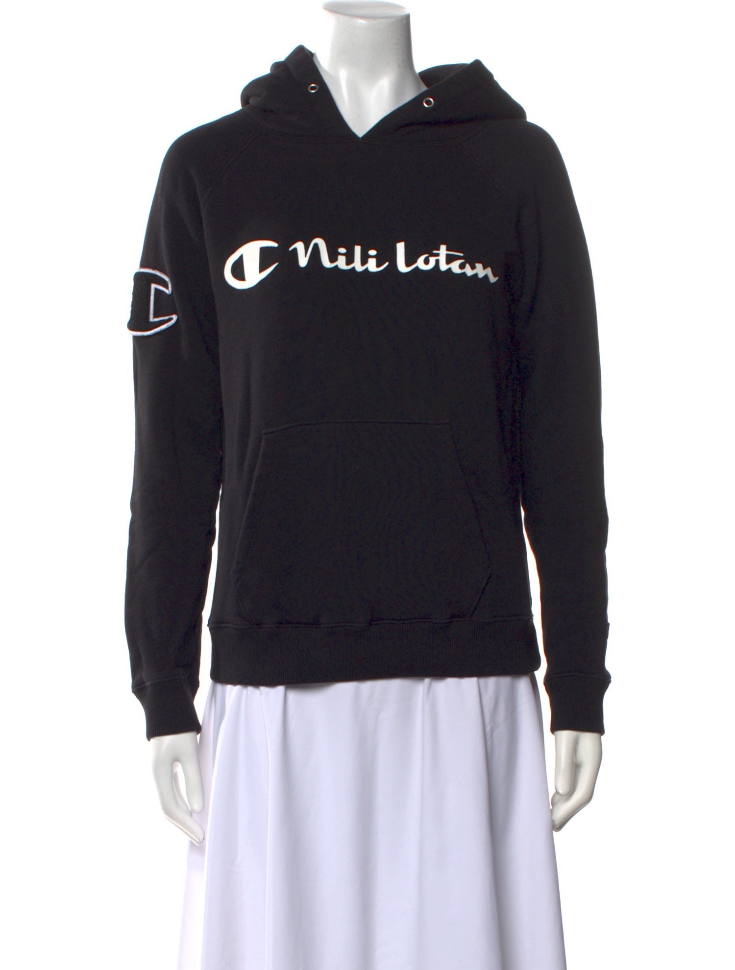 Champion x Nili Lotan Graphic Print Crew Neck Sweatshirt