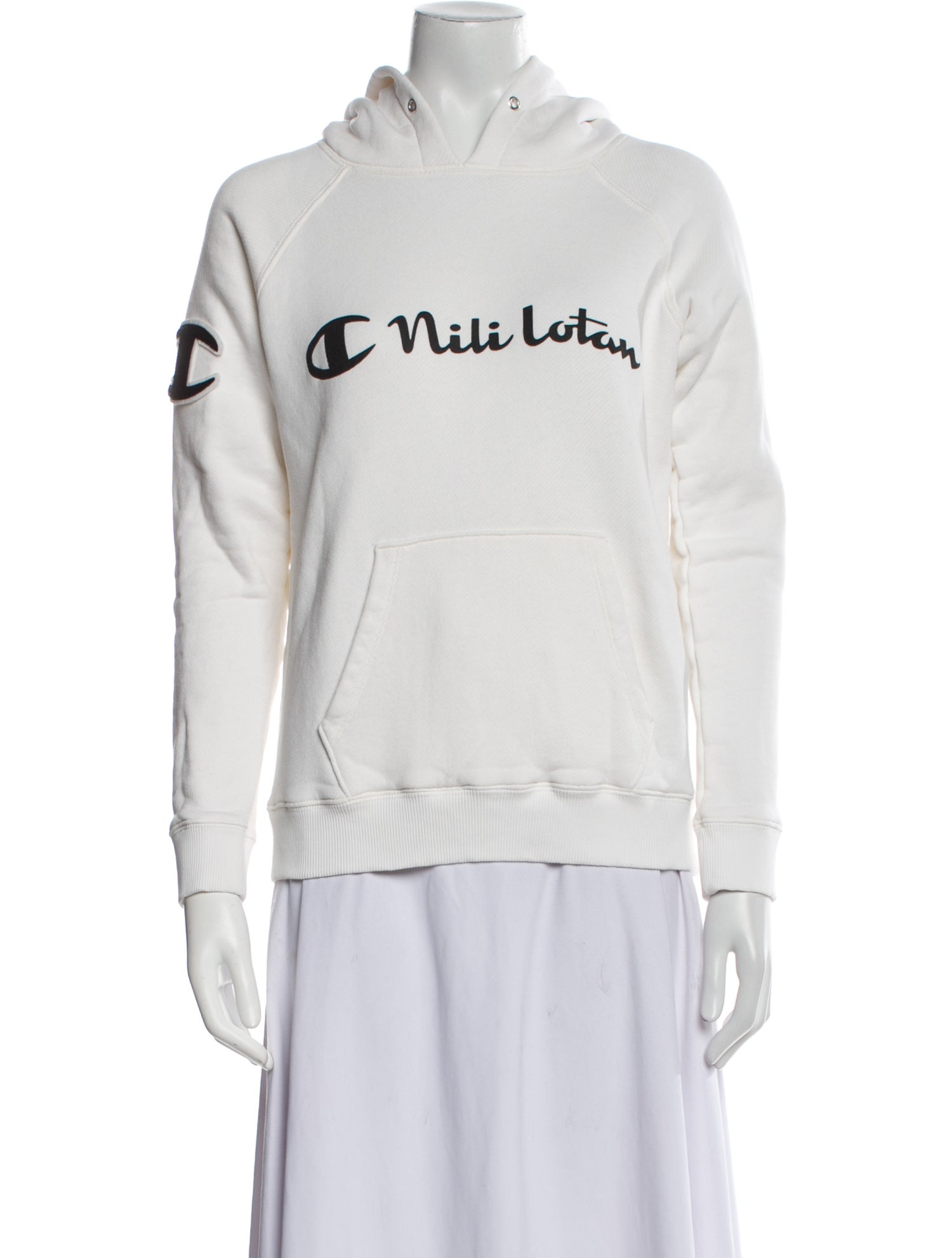 Champion x Nili Lotan Graphic Print Crew Neck Sweatshirt