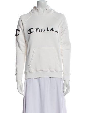 Champion x Nili Lotan Graphic Print Crew Neck Sweatshirt