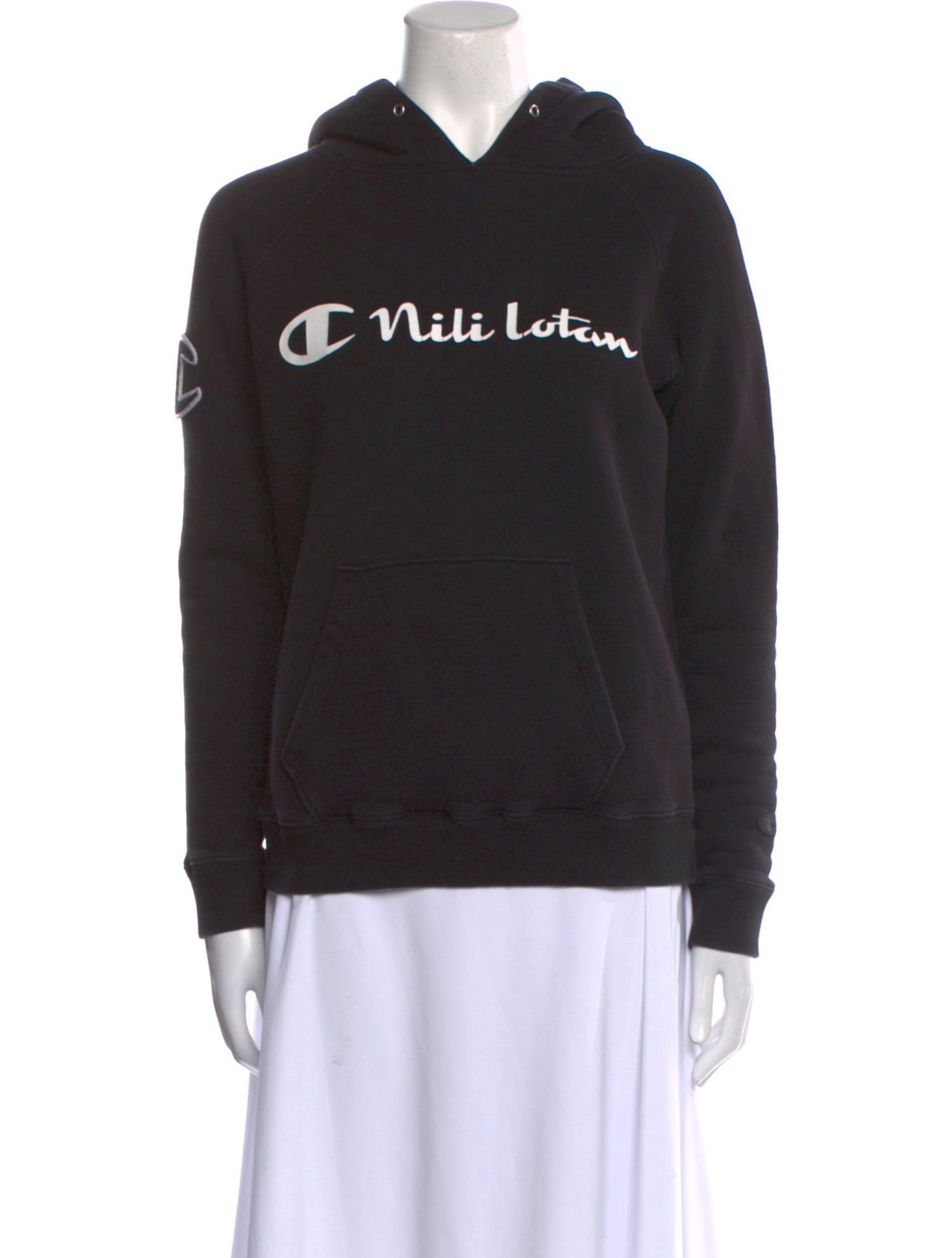 Champion x Nili Lotan Graphic Print Crew Neck Sweatshirt