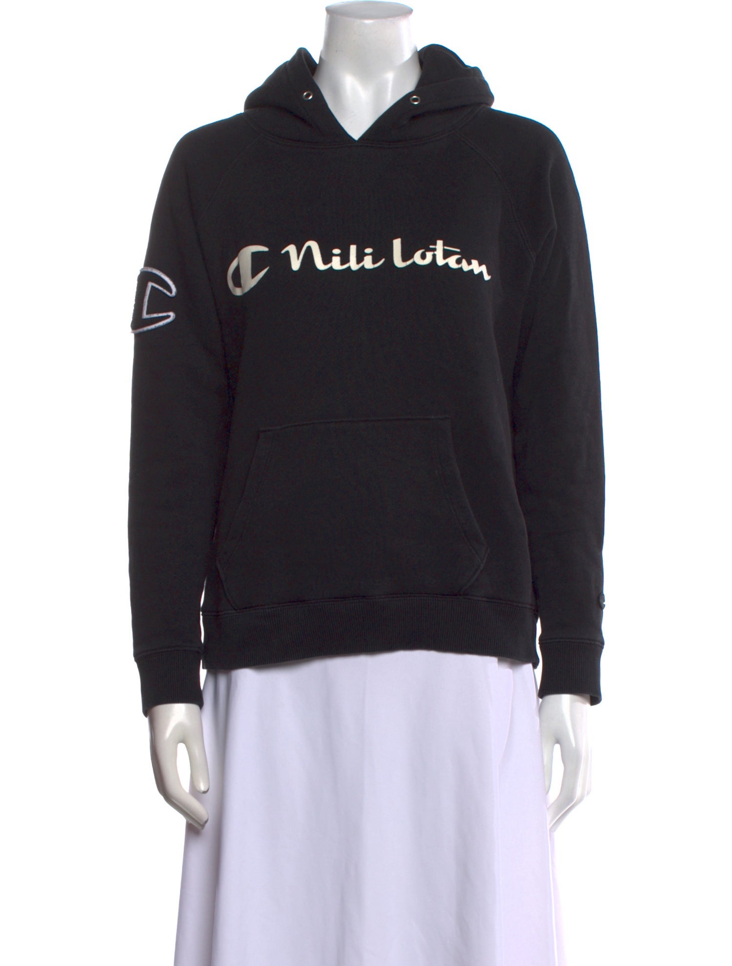 Champion x Nili Lotan Graphic Print Crew Neck Sweatshirt