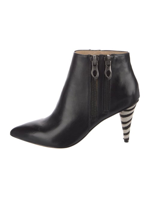 Carolinna Espinosa Leather Striped Boots