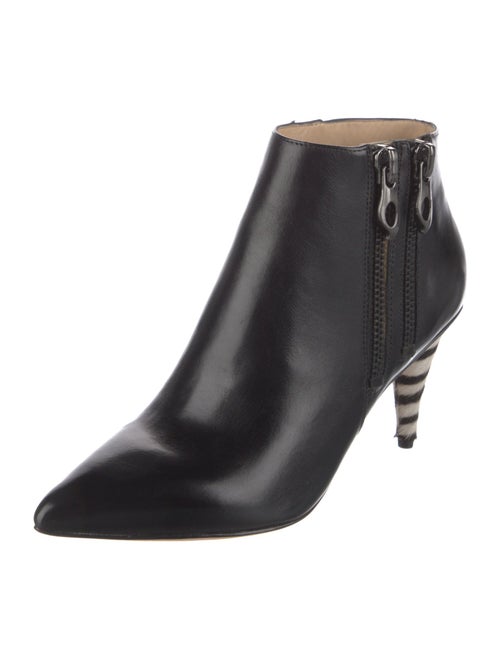 Carolinna Espinosa Leather Striped Boots