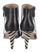 Carolinna Espinosa Leather Striped Boots