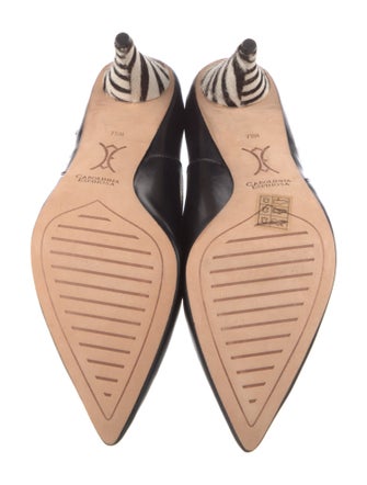 Carolinna Espinosa Leather Striped Boots