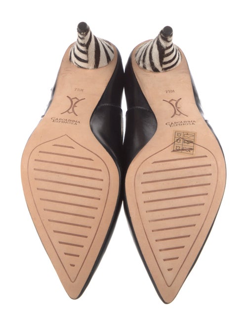 Carolinna Espinosa Leather Striped Boots