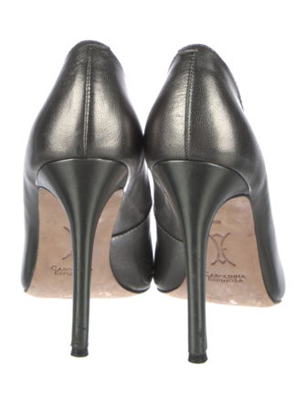 Carolinna Espinosa Leather D'Orsay Pumps