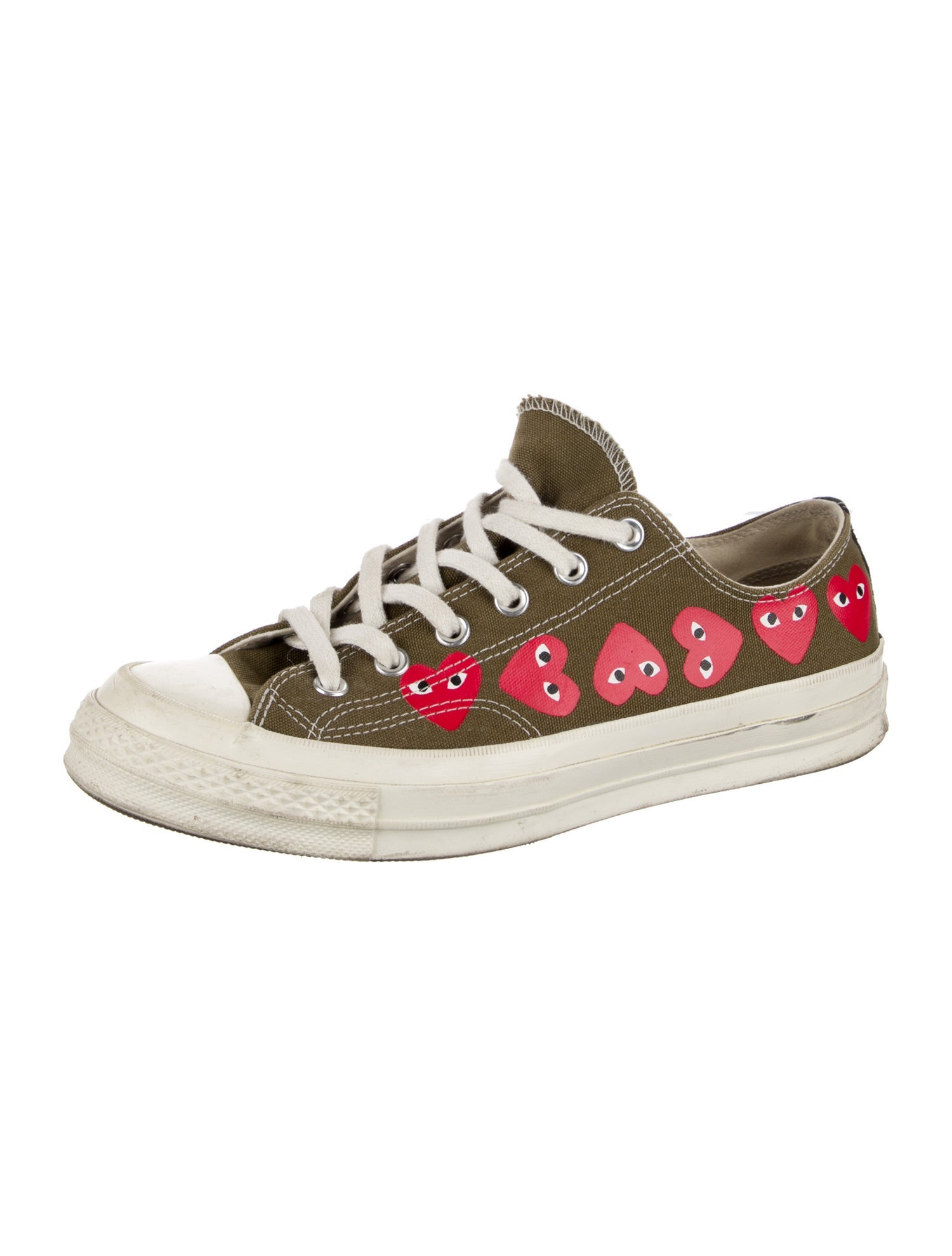 Comme des Garçons Play Canvas Printed Sneakers