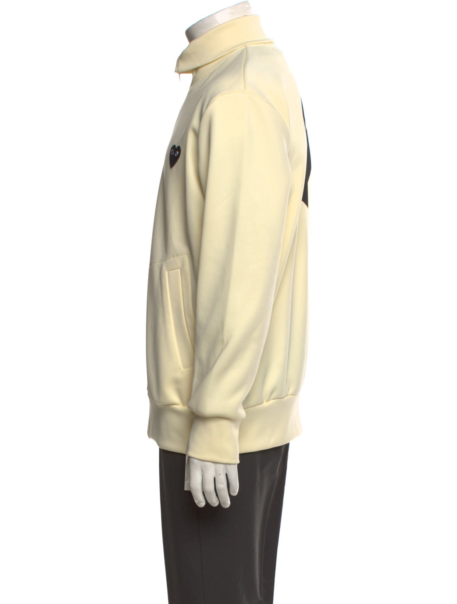 Comme des Garçons Play Mock Neck Long Sleeve Sweatshirt w/ Tags