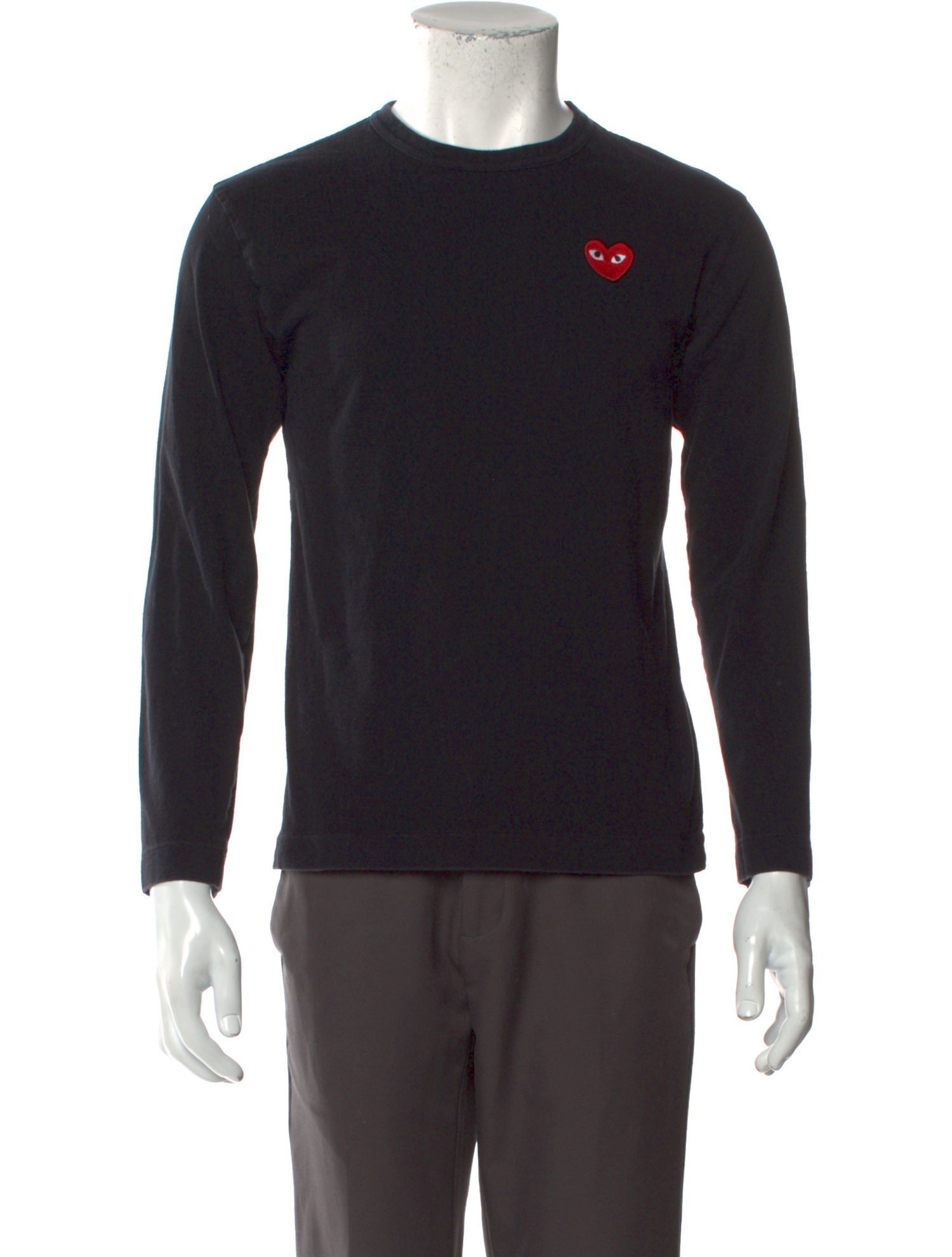 Comme des Garçons Play Crew Neck Long Sleeve T-Shirt