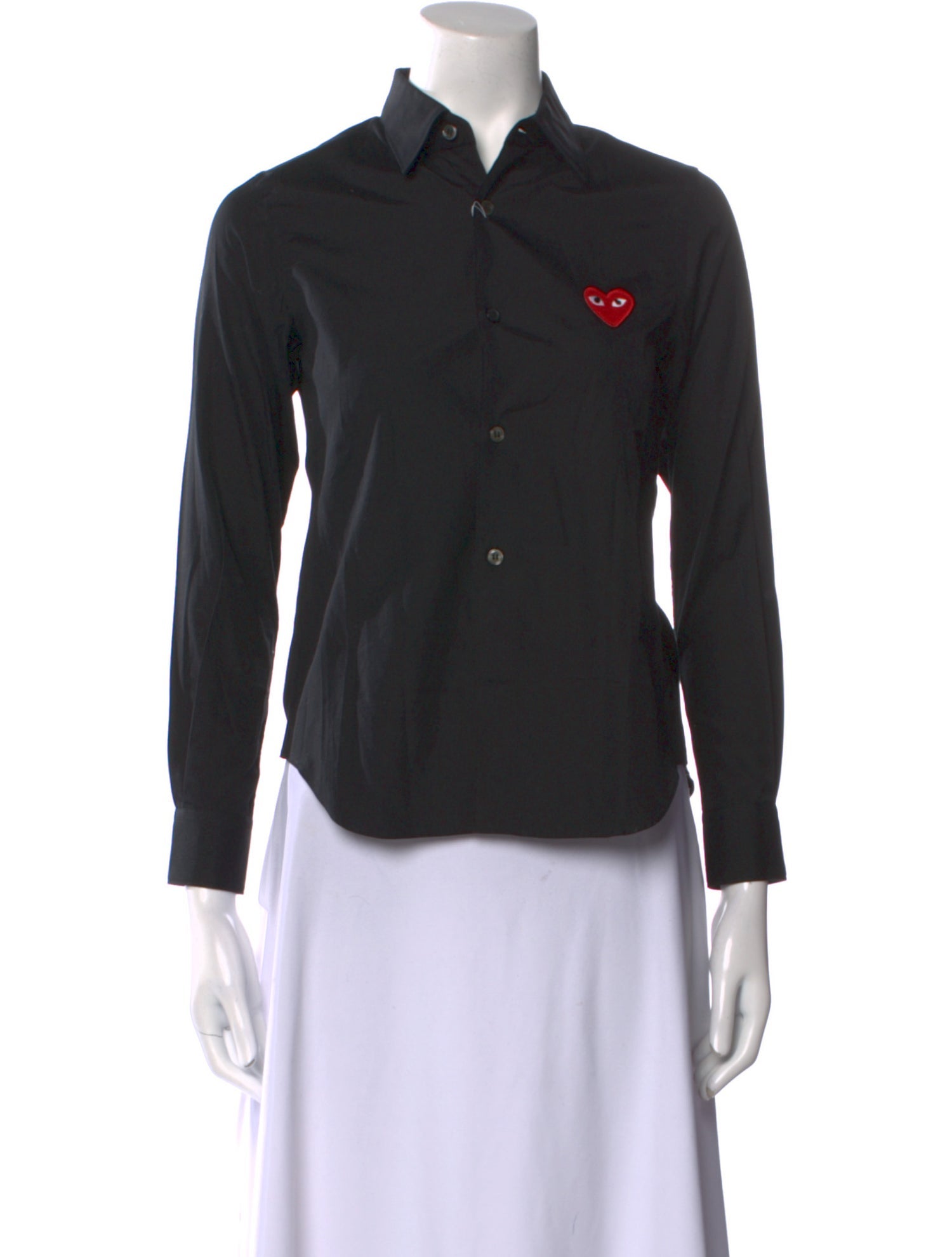 Comme des Garçons Play Long Sleeve Button-Up Top w/ Tags