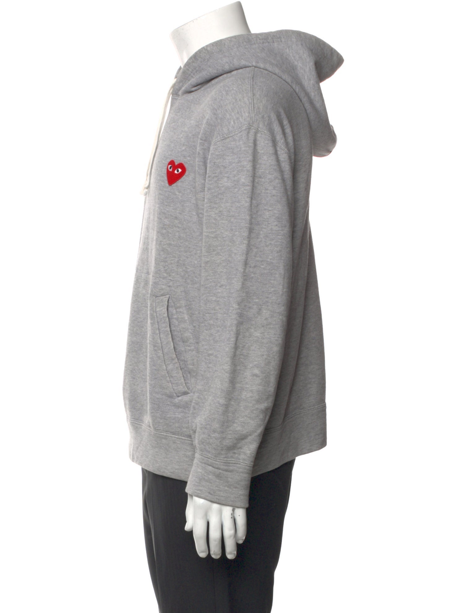 Comme des Garçons Play Crew Neck Long Sleeve Hoodie