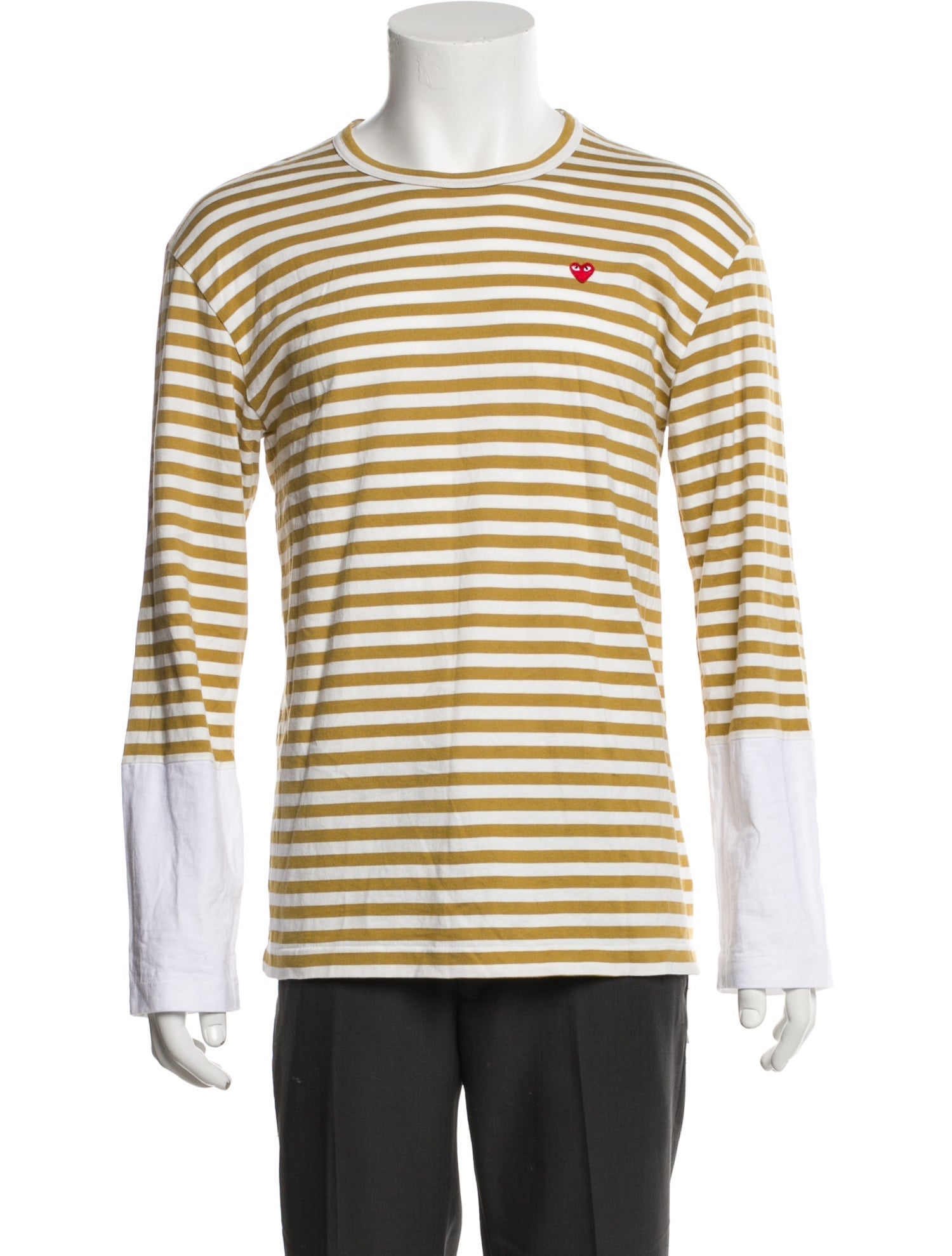 Comme des Garçons Play Striped Crew Neck T-Shirt