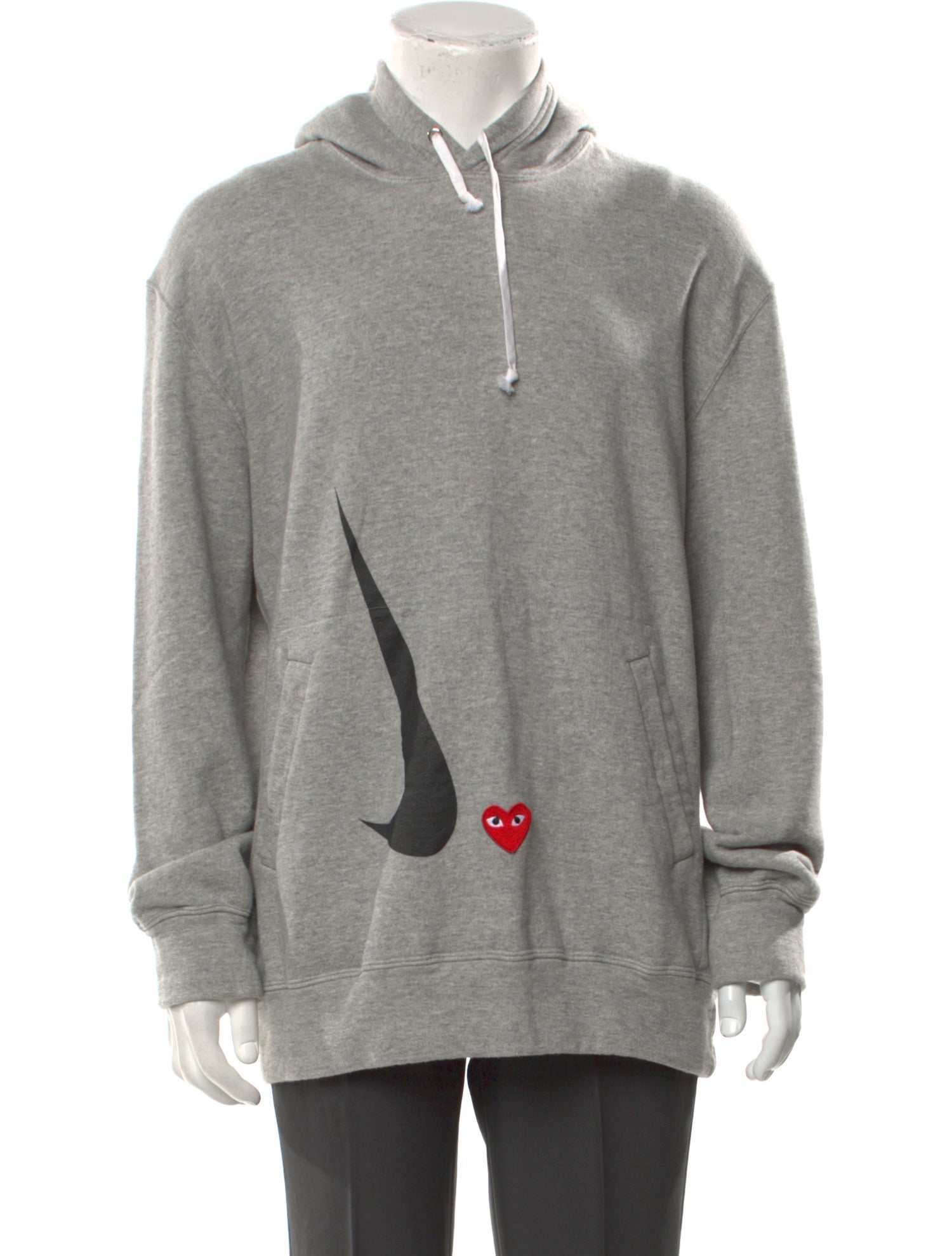Comme des Garçons Play V-Neck Long Sleeve Hoodie