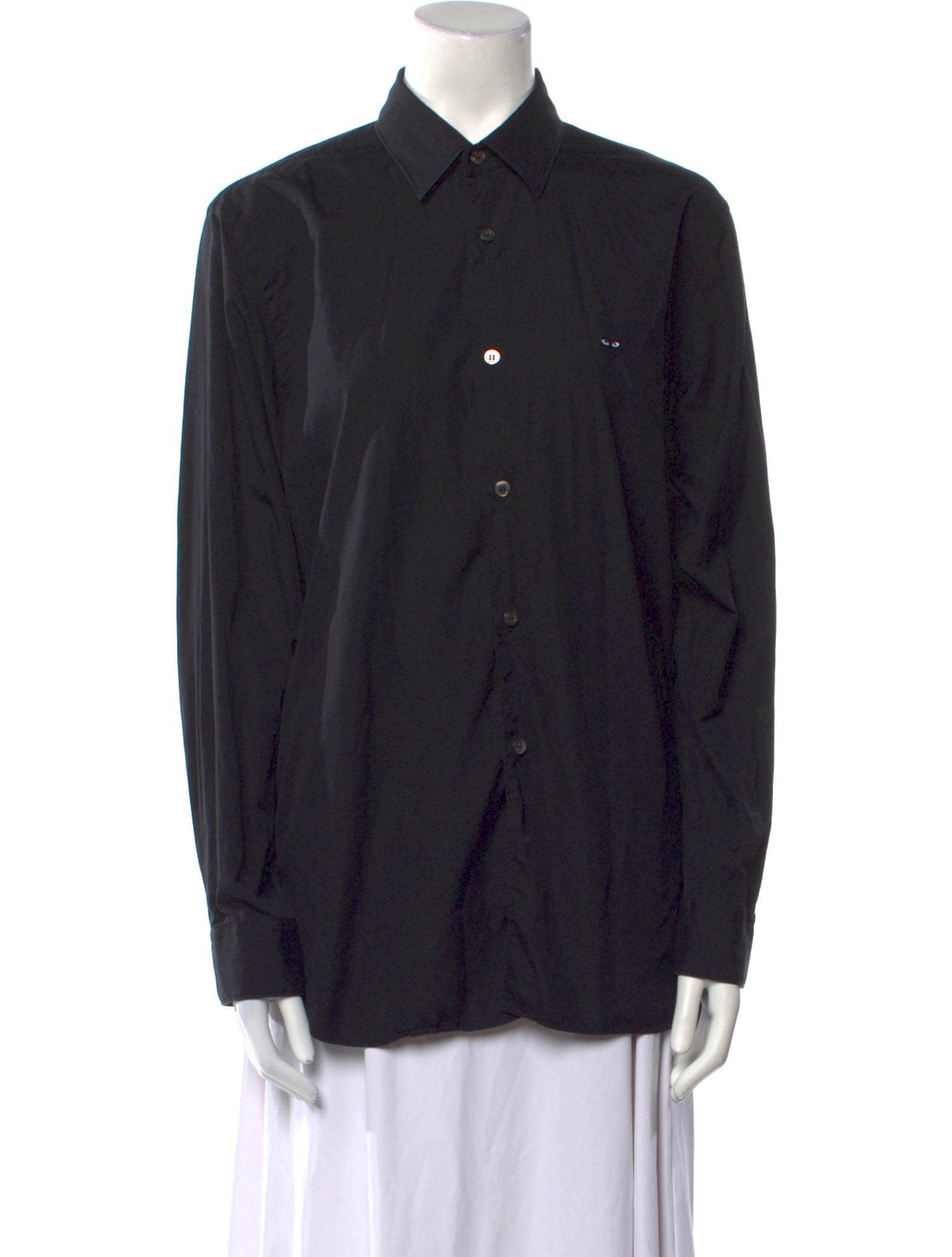 Comme des Garçons Play Long Sleeve Button-Up Top